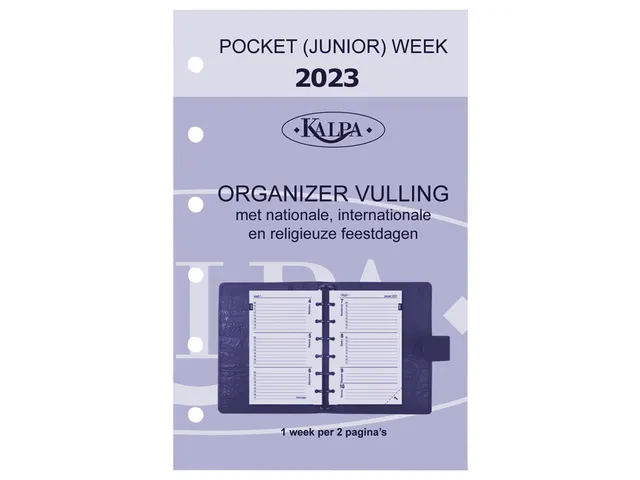 Agendavulling 2027 Kalpa Pocket jaardoos 7dagen/2pagina'