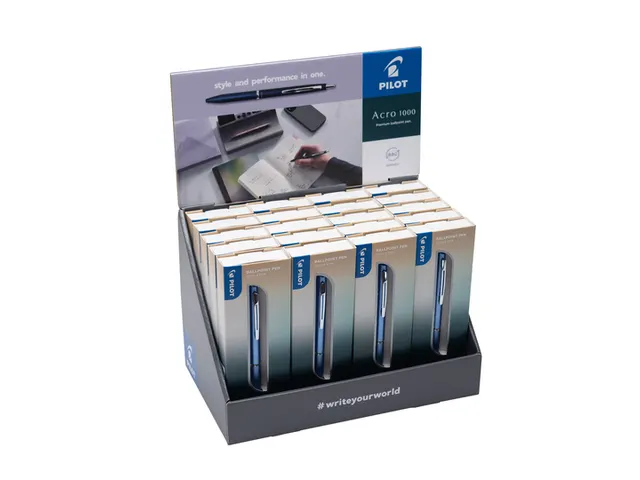 Balpen Pilot Acro 1000 medium assorti Display