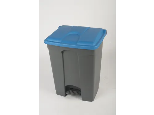 pedaalemmer,1x70l,HxBxD 673x495x412mm,romp PP grijs,deksel PP blauw