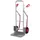 Sledesteekwagen 200kg Hxb 1305x570mm Aluminium Massief Rubber Banden