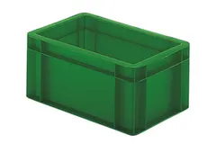 Euronorm-stapelbak 4.5l 50x400x300mm Wanden/bodem Gesloten Groen