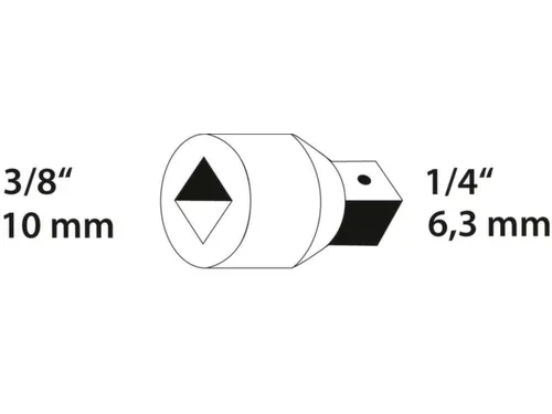 GEDORE 3020 3/8 inch naar 1/4 inch verloopstuk