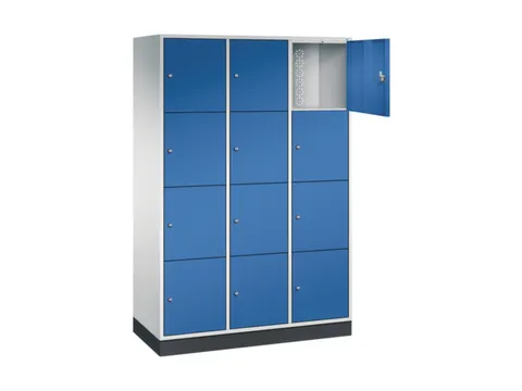 grootvolume-lockersysteem,RAL 7035/RAL 5010,HxBxD 1950x1220x500mm
