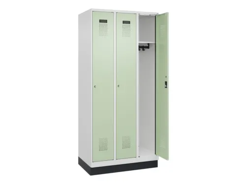 locker,HxBxD 1950x900x500mm,3vak,vak B 300mm,cil.-slot,sokkel