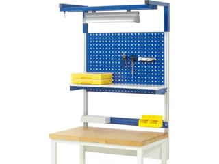 opbouwelement,v. werkbank,HxBxD 1380x1000x350mm,draagverm. 100kg,staal - 2