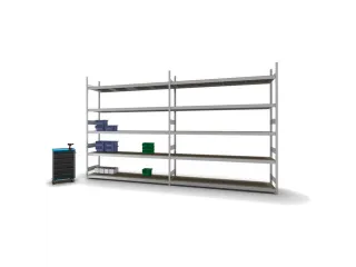 breedvakstelling,aanbouwveld,HxBxD 3000x2520x635mm,vakl. 350kg - 5