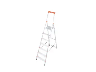 Lichte Burotrap Aluminium 7 Treden Platform 25x25cm H 1,5 m - 1