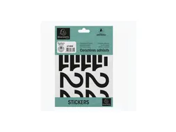 Zelfklevende nummers (60mm) zwart