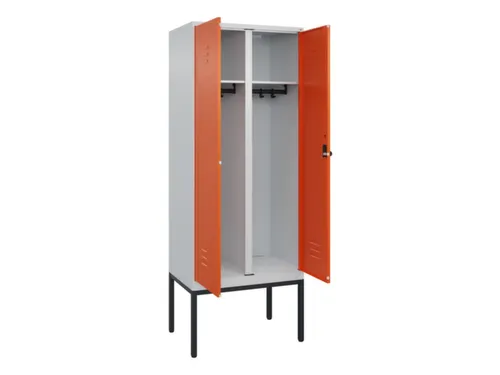 locker voor scheiding van kleding,HxBxD 2120x800x500mm,2vak