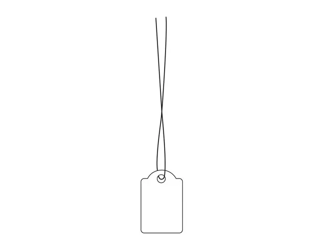 HERMA 6932 Hanglabel 15x24mm Wit karton met wit draad 1000 stuks