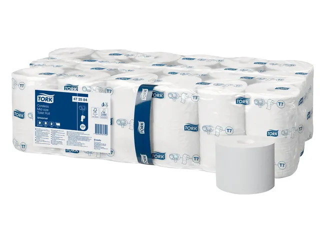 Tork 472584 Hulsloos Mid-Size Toiletpapier Universal 1-laags