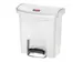 Pedaalemmer Slim Jim Step On Front Kunststof 15 Liter Wit