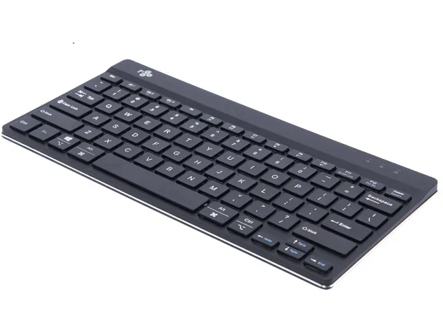 R-Go Tools Compact Break Draadloos Toetsenbord Qwerty US Zwart