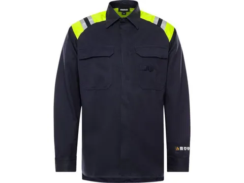Fristads 7074 Ats Shirt M Mar/Hv Yllw