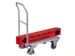 Chariot à dossier rabattable Charge 150kg Plateau 900x600mm Alu