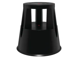 verrijdbaar opstapje,kunststof,RAL9005,trede Ø 283mm,3geveerde wielen - 3