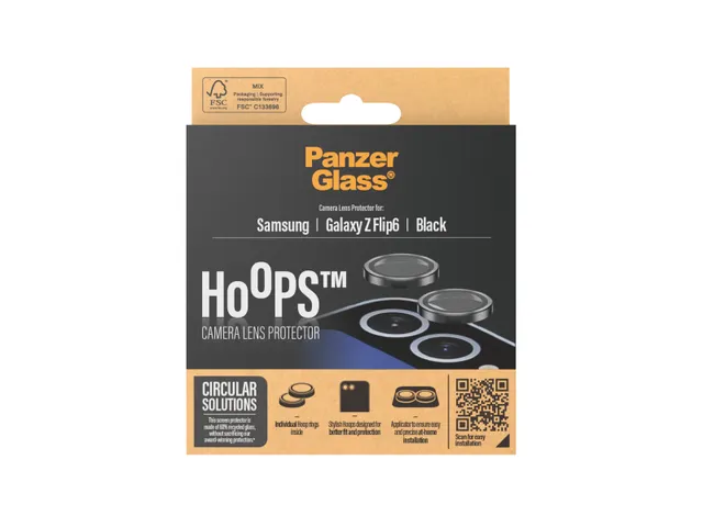 PanzerGlass Hoops Camera Lens Protector Black Samsung Galaxy Z Fl