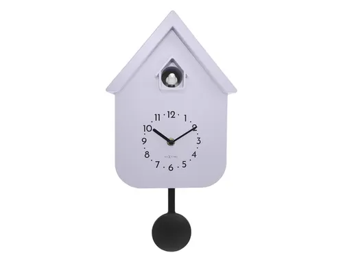 Wandklok NeXtime Twitter 21,5x41,5 cm lavendel