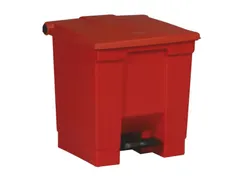 Step-On Container 30 Liter Rubbermaid Rood