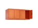 opzetkast,v. locker,4vak.,vak B 300mm,HxBxD 500x1200x500mm
