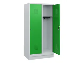 schoollocker,HxBxD 1630x800x500mm,2vak,vak B 400mm,cil.-slot,sokkel - 1