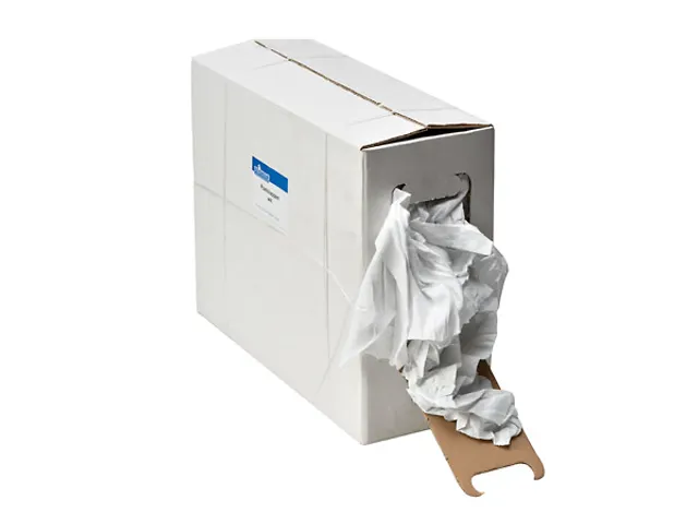 Witte Flanel Poetslappen Doos 10kg