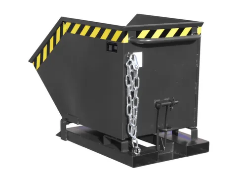 kiepbak,HxLxB 605x1430x840mm,0,4m³,draagverm. 300kg,RAL7021