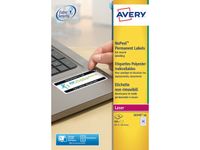 Laseretiket Avery 45.7x25.4mm Wit 20 Vel 48 Etiketten Per Vel