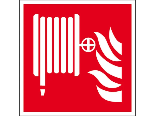 brandbeveiligingsbord,brandslang,wandbord,PVC,nalichtend