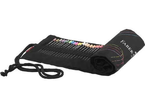 Kleurpotlood Faber-Castell Black Edition 72 stuks in roletui zwart