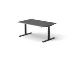 Elektrisch ihv bureau,HxBxD 650-1310x1600x1000mm,blad donkergrijs