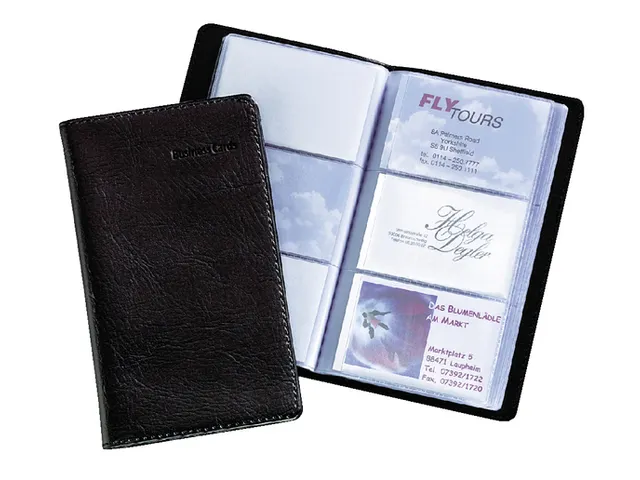 Visitekaartmap Sigel VZ171 Zwart 120 kaarten 90x58mm