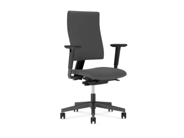 Siège De Bureau Pivotant Anthracite Piètement Noir Méc. Synchrone