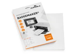 Badgekaart Durable 1420 bedrukbaar A6 80stuks