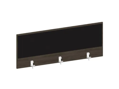 baliepaneel bureau aanbouw achter NV bruin hickory BN8033-zwart 1200mm