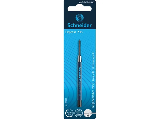 Balpenvulling Schneider Express 735 M op blister zwart