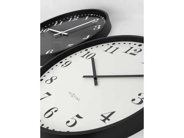 Wandklok NeXtime Dickens Large 50 cm wit