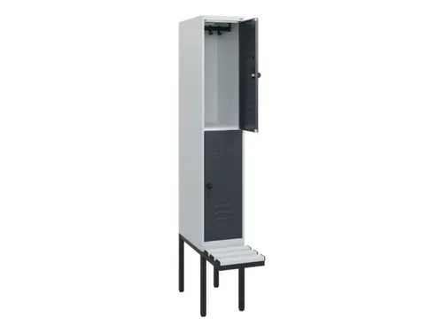 Dubbeldekse dekenkist,HxBxD 1950x300x815mm,1x2vak.,vak B 300mm