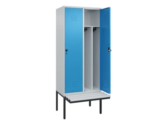 locker voor scheiding van kleding,HxBxD 2120x800x815mm,2vak
