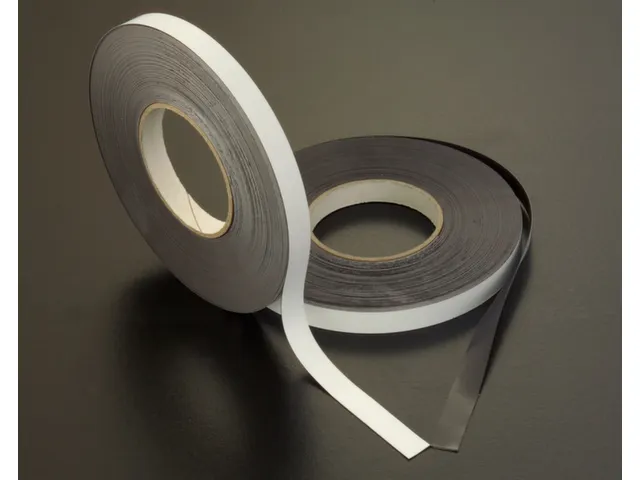bord,HxL 15x65mm,achterzijde magnetisch,beschrijfbaar,wit