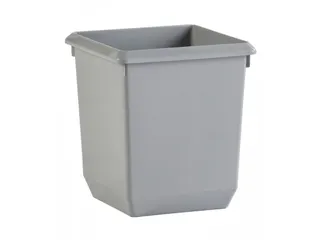 Vierkant Tapse Papierbak 21 Liter Grijs - 1