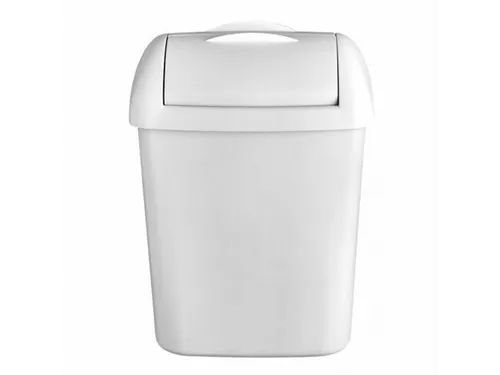 CMT Quartz Hygiënebak Afvalbakje 8 Liter Kunststof Wit