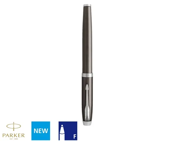 Rollerpen Parker IM Dark Espresso CT Fijn Zwarte inkt