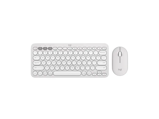 Logitech Pebble 2 Combo Toetsenbord Inclusief Muis Qwerty US Wit