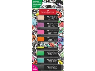 Markeerstiften Faber-Castell 46 Graffiti 8 stuks in karton etui - 1