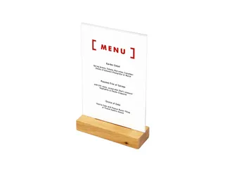Menukaarthouder IEZZY T tafeldisplay A5 hout - 3