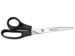 Kantoorschaar Westcott 210mm met kunststof grip linkshandig rvs - 1
