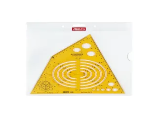 Tekensjabloon axonograph 240x135x1,2mm - 2