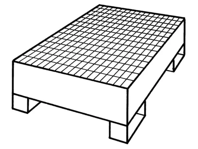 Systeem-Opvangbak 2x 200l Blauw 215l 360x 1200x 800mm Rooster