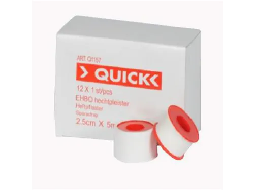 Quick Q1157 pleisters, L 5 m x B 2,5 cm, per 12 rollen